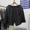 Männer Shorts Gute Qualität Doppel Schicht Mesh Patchwork Mode Männer Tasche Kordelzug Frauen Vintage Oversize Reithose