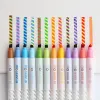 Pennor 12st Magic Color Drawing Pen Set Misfärgad Highlighter Marker Spot Liner Pennor Skrapbooking Art Supplies Stationery School F809