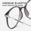 Sunglasses CAPONI Oval Eyeglasses For Women Fashion Style TR-90 Metal Design Glasses Frame Blue Light Blocking UV400 Protect JF2205