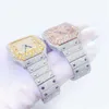 Часы с бриллиантами Роскошные Carters Custom Iced Out Vvs 1/vs1 Gra Сертифицированный ответ Муассанит с шипами Buss Down Хип-хоп Ювелирные изделия Pass Tterkekh