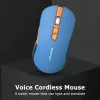 Myszy Smart Voice Control bezprzewodowa mysz 2,4G komputerowy ładowanie laptopa mysz wsparcia głosowanie głosu 20 języków tłumaczenie Tłumaczenie