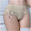 Buikkettingen Nachtclub Bikini Fringe Hartketting Statement Sprankelende Strass Kristal Kwastje Liefde Taille Drop Levering Sieraden Lichaam Dh3Gv