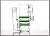 Glass Ash Catcher smoking Three Honeycombs Perc 145188mm triple HC Bong Precooler Various Colors Factory Direct 285g7220124