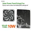 Sistema solar solar 10w painel fotovoltaico ventilador solar pet galinheiro ventilação resfriamento artefato escudo estender linha bateria placa pv