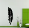 Wall Stickers JM013 Feather Plumage Mirror Room Decoration 3D Removable Self Adhesive Acrylic Sticker