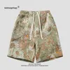 Herenshorts Sportbroeken Amerikaanse stijl Retro Lentezomer Bloemenborduurwerk Bedrukken en verven Modieus All-match Recht Casual