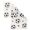 New New 50Pcs Football Party Candy Bags Biscuit Packing Soccer Theme Party Gift Bag For Kids Boy Birthday Supplies Baby Shower