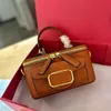 VLT box bags Women Crossbody Bags Shoulder Handbags Designer Luxury Mini Portable Box Cosmetic Lipstick Bag Sheepskin Ladies Fashion Small Purses 240115