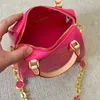 Pink Pillow Bag Designer Crossbody Bags Patent Leather Fashion Letters Golden Hardware Detachable Chain Strap Women Small Tote Handbags Purse 17cm