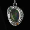 High End Fine Jewelry Luxury 925 Sterling Silver VVS Moissanite Oval Australian Opal Pendant For Necklace Women Men Wedding