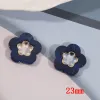 Joias novo estilo 50 tamanhos 23mm decoração de flores acrílicas liga flutuante medalhão amuletos joias faça você mesmo brinco/colar acessório