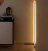 Lâmpadas de assoalho Nordic LED Lâmpada moderna simples quente branco canto haste luz para sala de estar quarto interior atmosfera em pé indoorf1427267