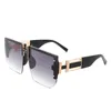 Original 1to1 New 6970H Home Modern Glasses Mens Frameless Fashion Sunglasses Rock Style Trend Personality Box 3009