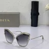 2024 lunettes de soleil carrées rétro pour femmes Cat Eye DITA 22035 Type d'anneau papillon Femmes Mode Lunettes de soleil coréennes Nouveau style LOGO