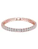 Une rangée trois rangées pleines de diamants Zircon Bracelets cristal de Swarovskis mode dames Bracelet cadeaux de noël Bangle263C8302634