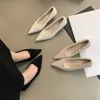 Chaussures habillées pour femmes Style de soirée français élégant fée talons hauts automne et hiver mode pointu bouche peu profonde talon fin en peluche unique