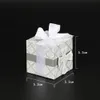 10pcs Cross candy box Bomboniere Wrap Holders with Ribbons For Baby Shower Baptism Birthday Wedding First Communion Christening 240226