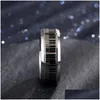 Anillos de banda Hombres Música Piano Teclado Anillo Anillos giratorios giratorios de acero inoxidable para hombre Novio Regalos Sier Tone Drop Entrega Jewe Dhp3O