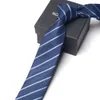 2024 Spring New Products Designer Hot Selling Gift Box Solid Mens Skinny Ties Fashion Plain Gravata Ties Woven Silk Ties For Mens Wedding Suits Cravate