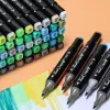 Markers 24/36/48/68/120/168 Kleur Double Headed Marker Pen Set School Markers voor Manga Tekening Vette Tip Alcohol Schets Art Supplies