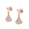 Waaiervormige rok serie designer bungelende oorbellen voor vrouw diamant T0P kwaliteit hoogste tegenkwaliteit Europese maat premium geschenken met doos 008