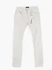 Designerkleding Herenjeans Luxe merk Paars Man Paars merk Heren laagbouw Slim Fit elastische klassieke oude stijl geperforeerde witte katoenen jeans