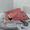 Kvinnor Bältesdesigner Leather Waistband Luxury Brand Letters Gold Bukcle Pink P Belt Ladies Girdle Cintura Fashion Ceintures 8 Styles Bredd 2cm Hot -7