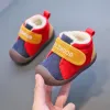 Outdoor 2021 Toddler Infant Winter Boots Warm Plush Baby Girls Boys Snow Boots Outdoor Windproof Children Boots Soft Bottom Kids Shoes