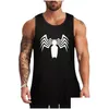 Mens Tank Tops The Symbiote Top Clothing Men Ubrania Bez rękawów