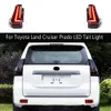 Для Toyota Land Cruiser Prado светодиодный задний фонарь 10-20 стример указатель поворота задний фонарь тормозной фонарь заднего хода габаритные огни задний фонарь
