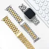 Designer Smart Straps Bracciale in acciaio inossidabile Bracciale a maglie in metallo con connettore adattatore per Apple Watch Series 3 4 5 6 7 8 SE Ultra iWatch 38 40 41 42 44 45 49mm cat