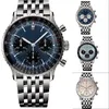 Mens Designer Watch Navitimer Lady Watch Stainless Steel Strap 50mm EW Factory Reloj Chronograph Fashion Leath