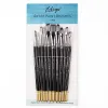 Canetas 12pcs de alta qualidade escova de pintura de cabelo de nylon profissional arte desenho pincel caneta para aquarela gouache pintura a óleo acrílica