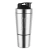 Stainless Steel Shaker Bottle Whey Protein Powder Mixing Bottles Sport Water Drinking Cup Vacuum Mixer Drinkware 240219