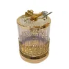 Bottles & Jars Bottles Jars Gold-Plated Butterfly Candy Jar Glass Jewelry Box Hollow Art Flower Arrangement Fruit Nut Sundries Storage Dhfmt