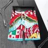 Alta qualidade menswear designer shorts verão casual street wear secagem rápida swimwear xadrez listrado carta impressão praia resort calças de praia tamanho asiático M-3XL