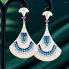 ダングルイヤリングMissvikki Luxury Gorgeous Trendy Big Bohemia Long Pendant Earring女性セクシーな女の子のジュエリーファッションブライダルギフト