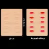 35pcs Microblading Pratique Peau Lèvre Épaissir Maquillage Permanent Tatouage 3D Cuir Artificiel Doux Silicone Blanchiment Imitation 240227