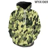 Camouflage Herren und Damen Kindermode Hoodies 3D-Druckmuster Sweatshirt Pullover Streetwear Coole Jacken 240227