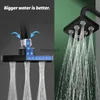 Bathroom Shower Heads Square Magic Water Head Rain Drenching Mode Suspension Type Whole Body Large Area Home Accessories Sets YQ240228