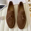 Designer shoes womens ballet flats loro piano shoe mens luxury tasmant vintage loafers summer outdoor suede sneakers moccasin slip on shoe