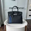 Bolsa de couro genuíno l prata togo couro listra vertical cor saco bolsa moda versátil camada ombro