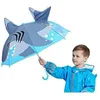 2x dzieci parasol dla chłopców dziewczęta deszczowy sprzęt parasolowy Piękne wzory zwierząt 3D parasol wiek 37 240226