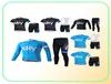 Sky black blue long short sleeve riding suit men039s summer cycling mountain bike jacket long shorts3391532