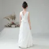 Dideyttawl images réelles robe de fille de fleur en mousseline de soie pour la fête de mariage première communion 2024 petites robes de mariée demoiselle d'honneur junior 240223