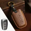 Funda de cuero para llave de coche, funda Fob para Hyundai IX45 Santafe Equus Genesis Solaris HB20 Veloster SR IX35 Accent Elantra