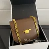 Alta Qualidade Mini Clássico Adolescente Besace Chain Saddle Bag Envelope Bolsas De Ombro Caixa De Couro Mulheres Moda Bolsas Clássico Embreagem Hobo Caixa Bolsa Com Caixa