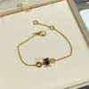 circular anklet bracelet designer for woman Bracelet Gold plated 18K T0P quality classic style highest counter quality Vintage with box 044