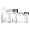 Dinnerware Sets Stainless Steel Gift Silverware Set For Outdoor Camping Western Kitchen Accessories Portable