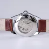 Kits sewor top marque design de mode 4 mains luxury mecs watchs bracelet en cuir colorne en acier inoxydable montre mécanique automatique 2017